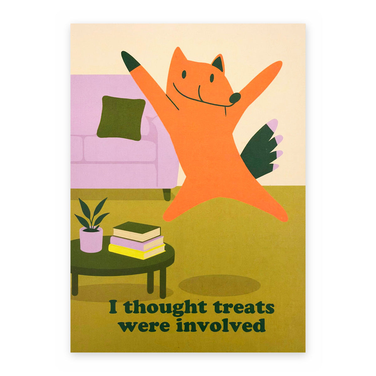 They Stood Up - Between Us Dogs Greeting Card