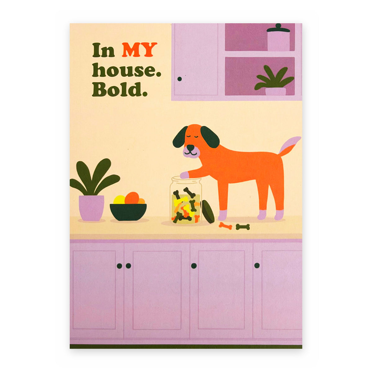 They Hid The Treats - Between Us Dogs Greeting Card